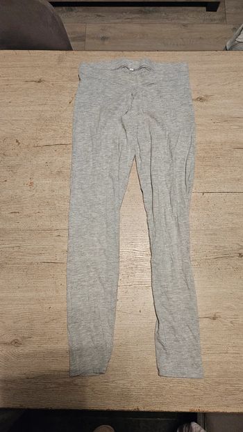 Legging gris clair, simple, H&M, taille M, peu mis