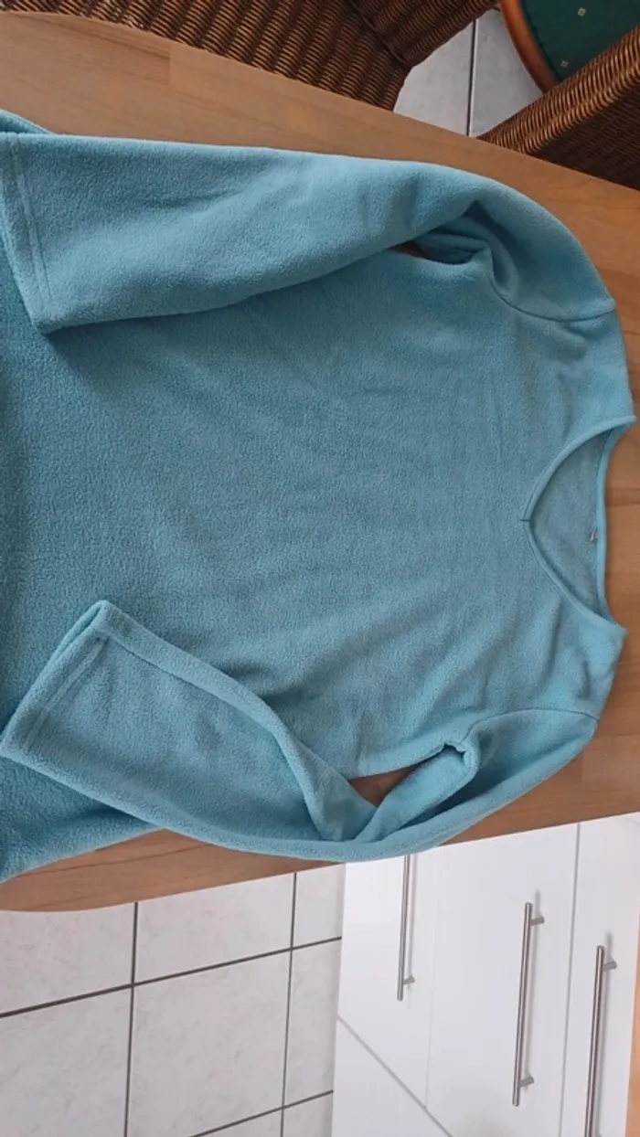Pull polaire bleue Blancheporte taille 34/36 - photo numéro 2