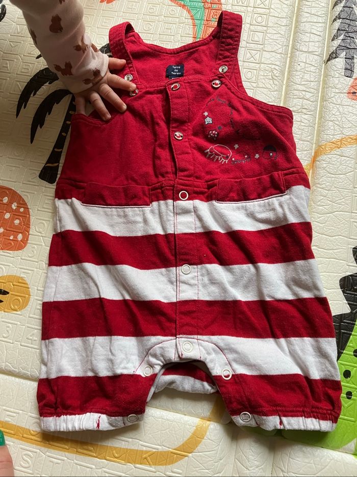 Salopette coton bébé 6 mois