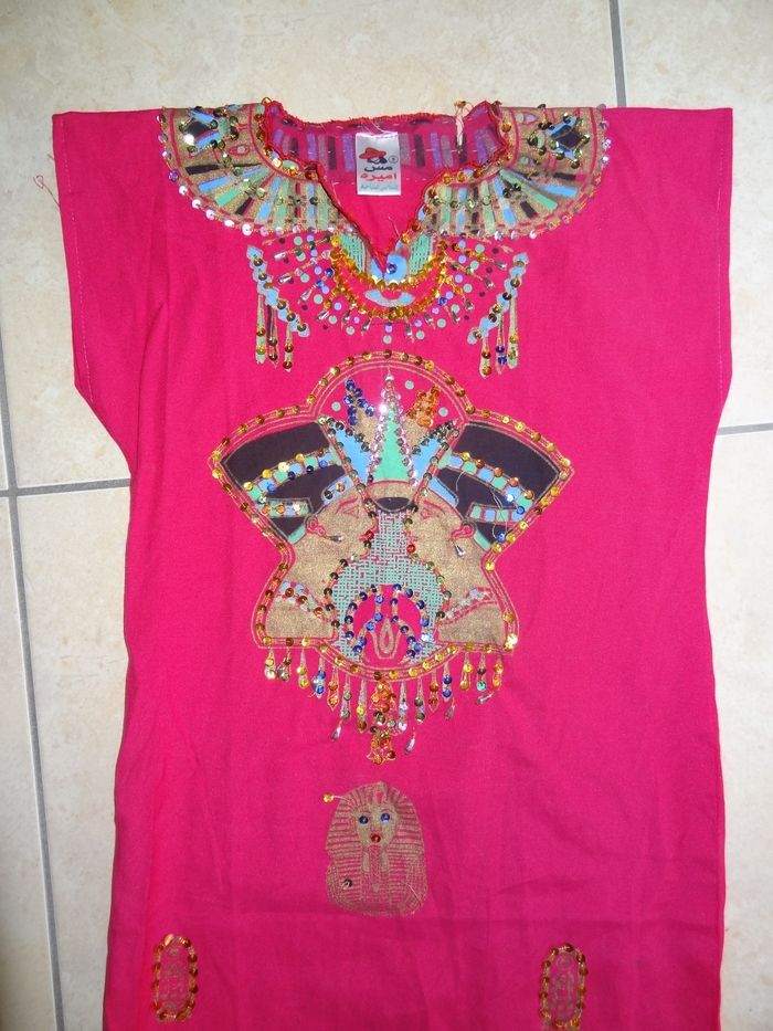 Robe égyptienne T 5ans - photo numéro 2