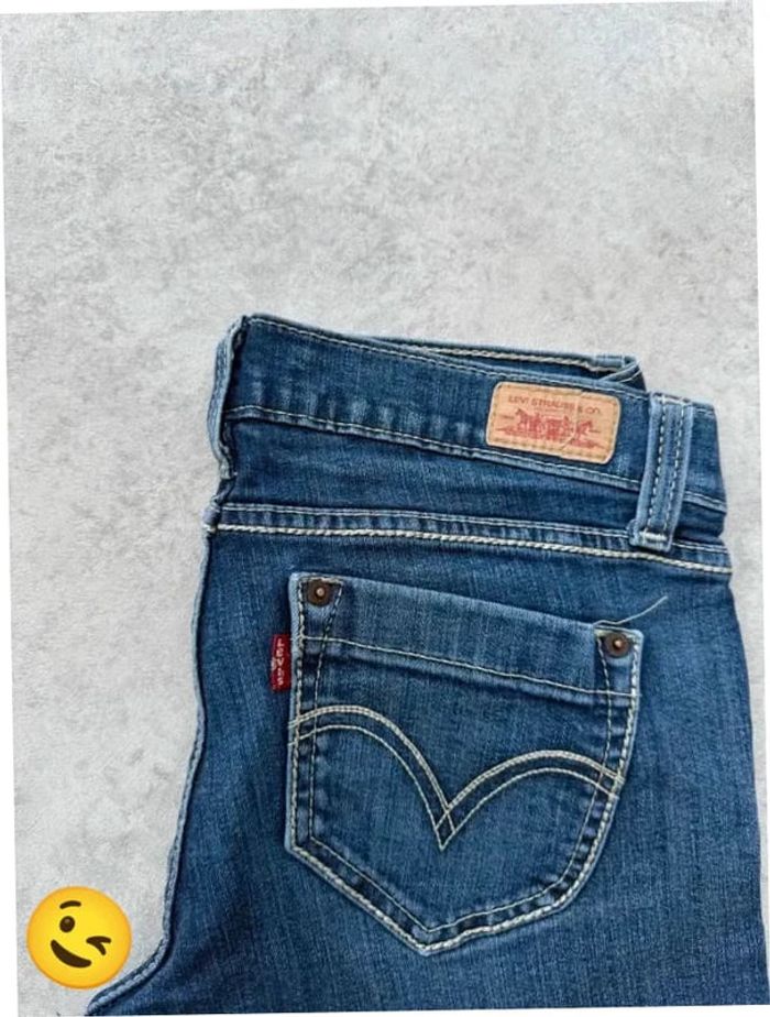 Jeans Levi's 524 W28 FR38 coupe skinny bleu Femme women pan586b - photo numéro 2