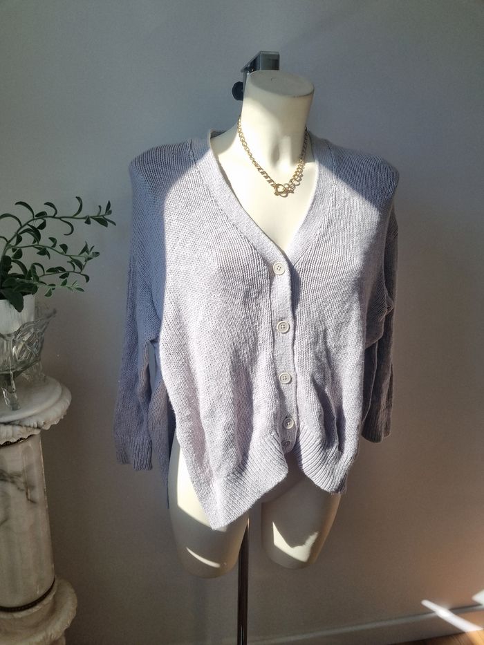 Cardigan gris comptoir des cotonniers - photo numéro 2