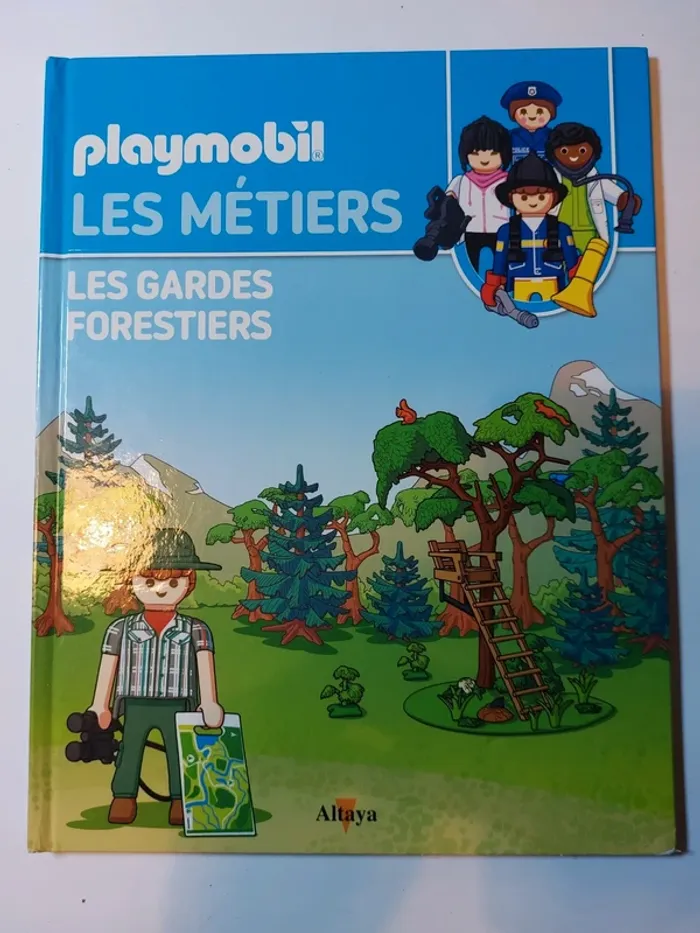 Livre enfant Playmobil Les métiers- Les gardes forestiers