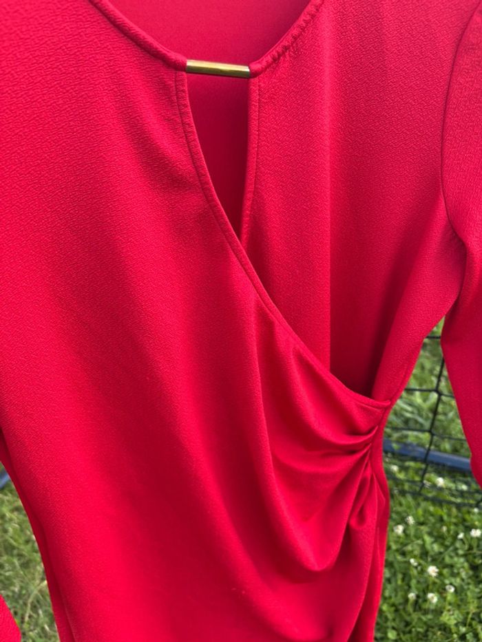 Sublime Robe Portefeuille Rouge Gemo T. XL - Très bon état - photo numéro 2
