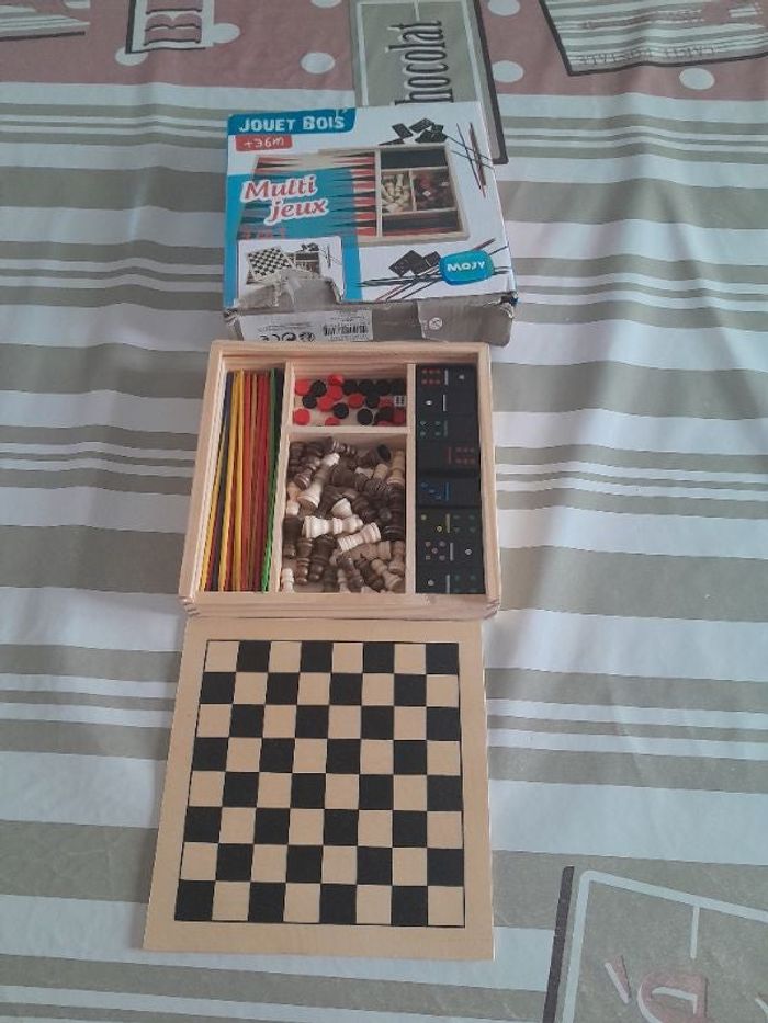 Jeux en bois multi jeux