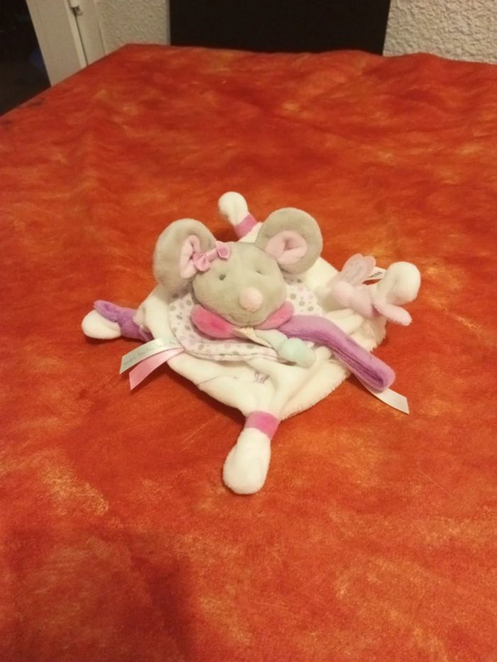 Doudou attache sucette Souris de Doudou et compagnie
