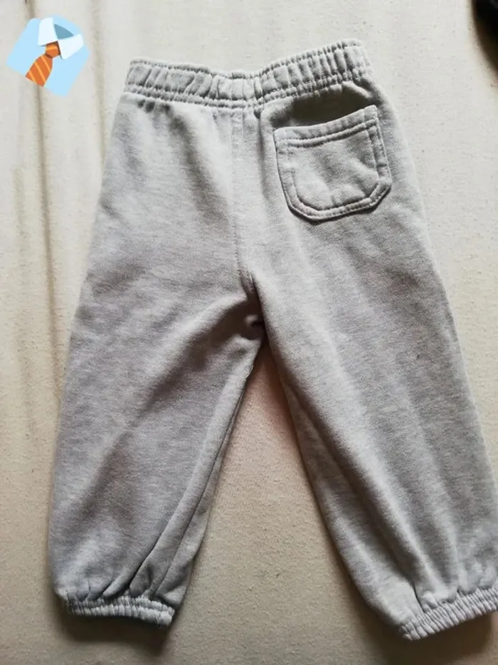 Pantalon Blanc Cassé/Gris "Rebel Boy" - Taille 12/18 Mois (86 cm) - photo numéro 2