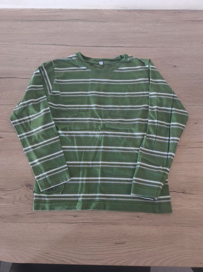 Tee-shirt manches longues 10 ans rayé
