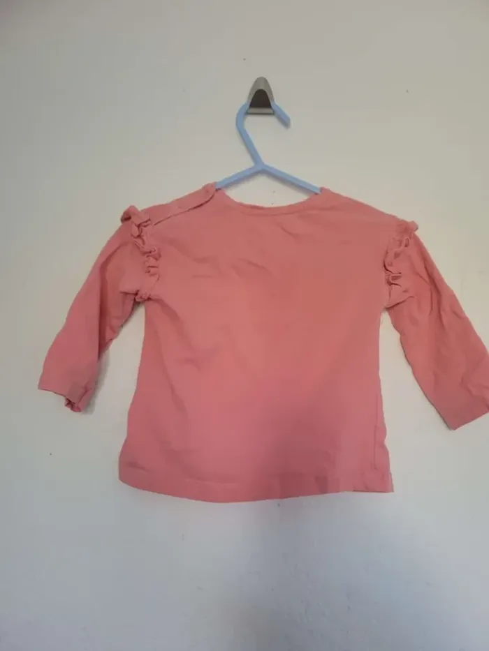 t-shirt Lulu castagnette pour bébé fille 12 mois - photo numéro 2