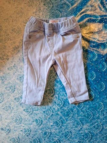 Pantalon bleu pailleté 6 mois