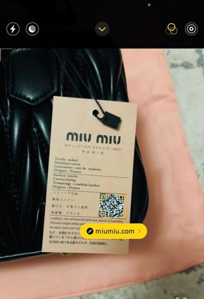 Sac Miu Miu,noir - photo numéro 7