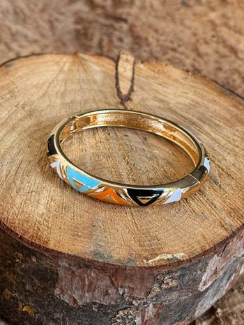 Jonc qui s’ouvre acier inoxydable résine couleurs mile Mila