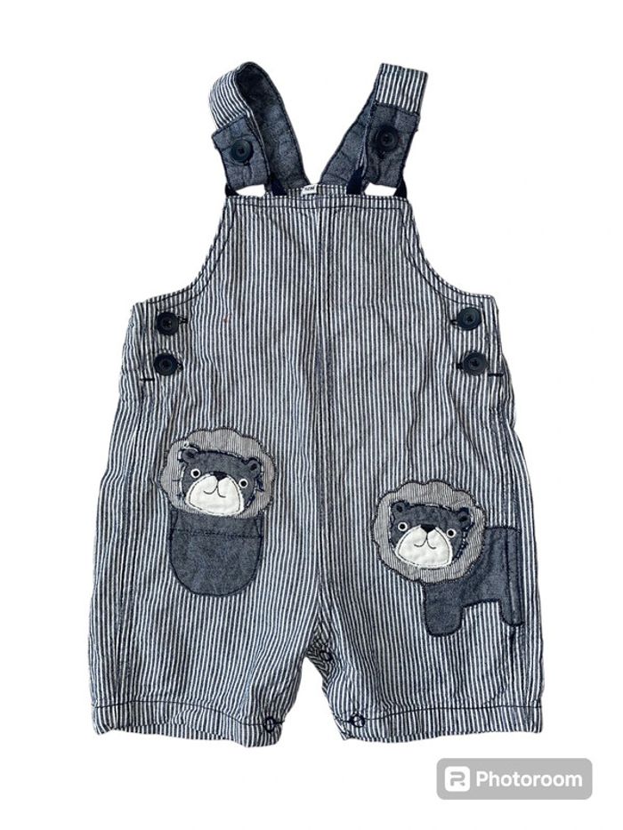 Salopette short 12 mois