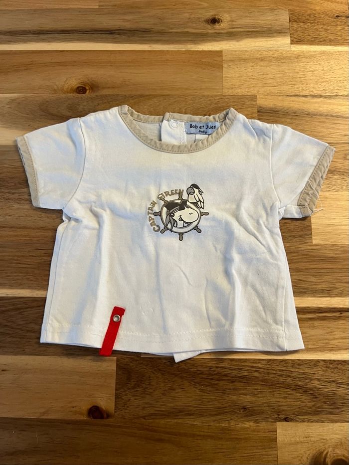T-shirt MC Bob et Jules 3 mois - photo numéro 2