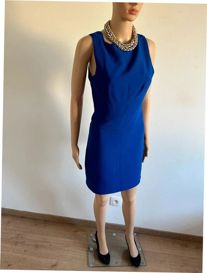 Robe bleue sans manches Mango taille XS TBE - photo numéro 4