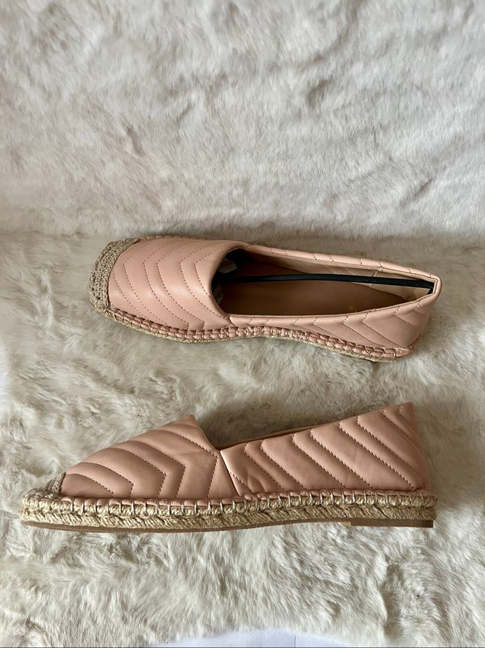 Espadrilles nudes, roses pales en simili cuir 41 - photo numéro 6