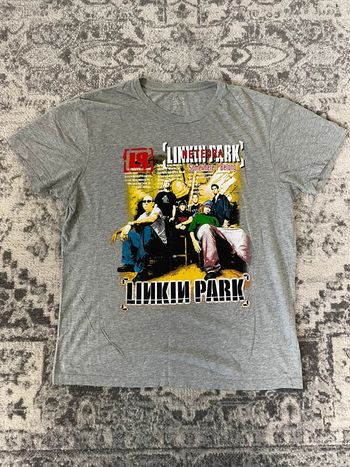T-shirt rock oversize Linkin Park gros imprimé streetwear hip-hop y2k skater taille M