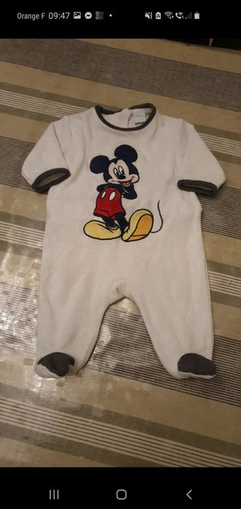 Pyjama Disney Mickey 3 mois