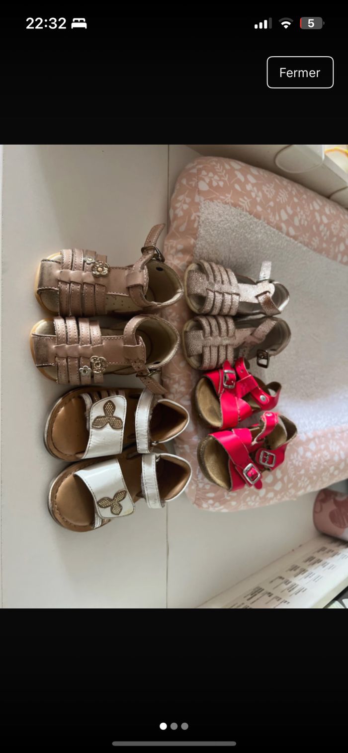 Lots sandales fille