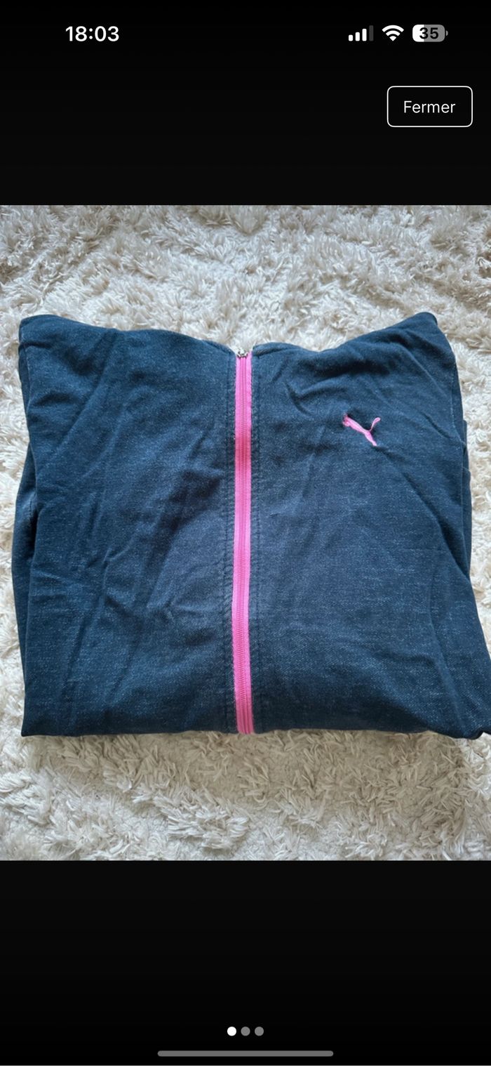 Sweatshirt avec fermeture éclair et capuche
