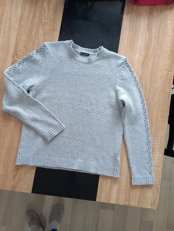 Pull gris L - photo numéro 8