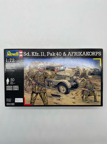 Revell maquette sd.kfz.11 pak 40 & afrikakorps