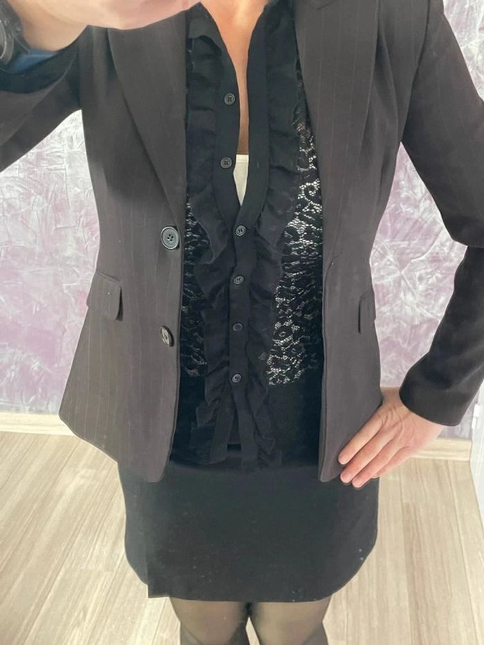 Superbe blazer gris foncé - photo numéro 4