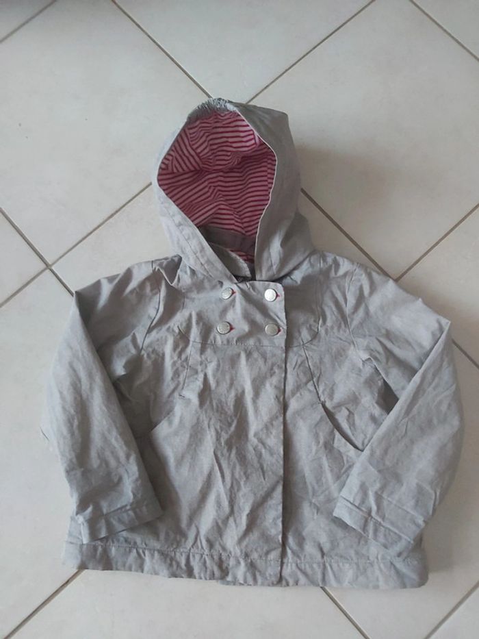 Imperméable avec capuche amovible fille Obaībi 3 ans (78)