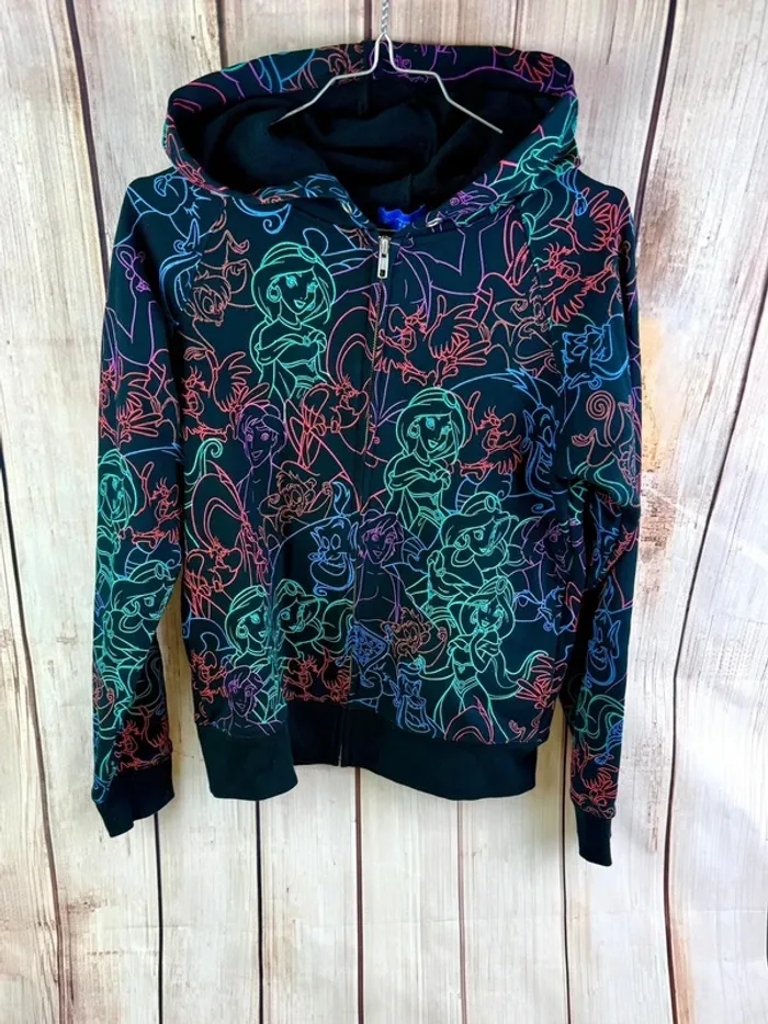 Hoodie gilet zippé à capuche Disney Aladin Tokyo Disneyland - photo numéro 3