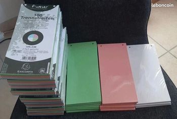 Intercalaires horizontaux perforés multicolores Exacompta / NEUFS