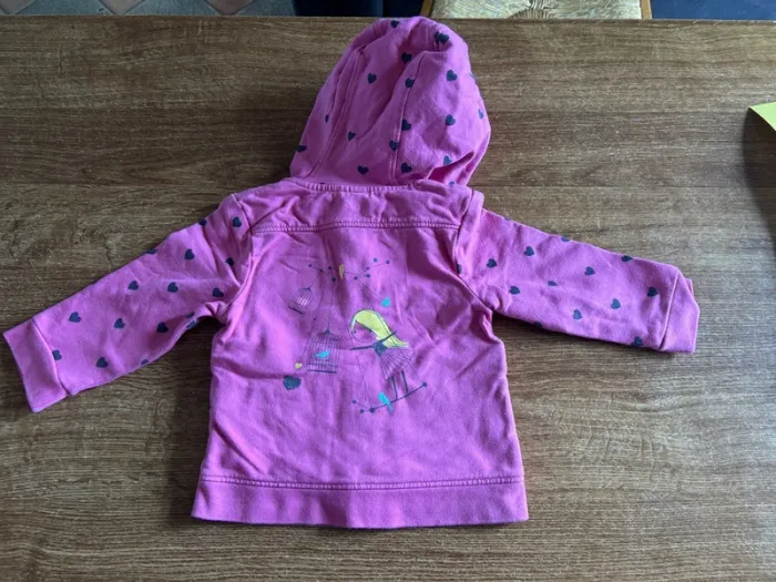 Veste cœur fille - photo numéro 3