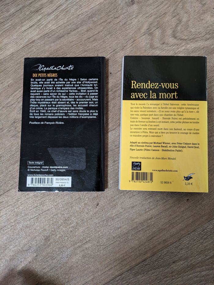 Lot de 2 livres Agatha Christie - photo numéro 2