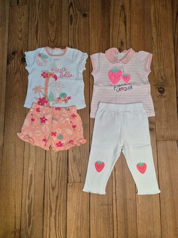 Lot de 2 pyjamas pour bébé fille