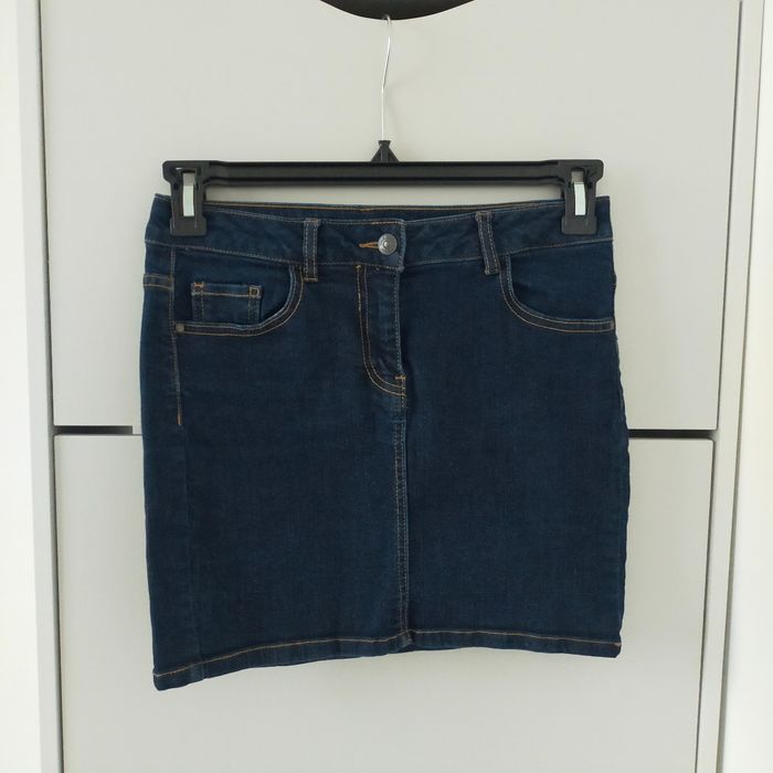 Jupe en jeans femme etam taille 36 bleu brut foncé