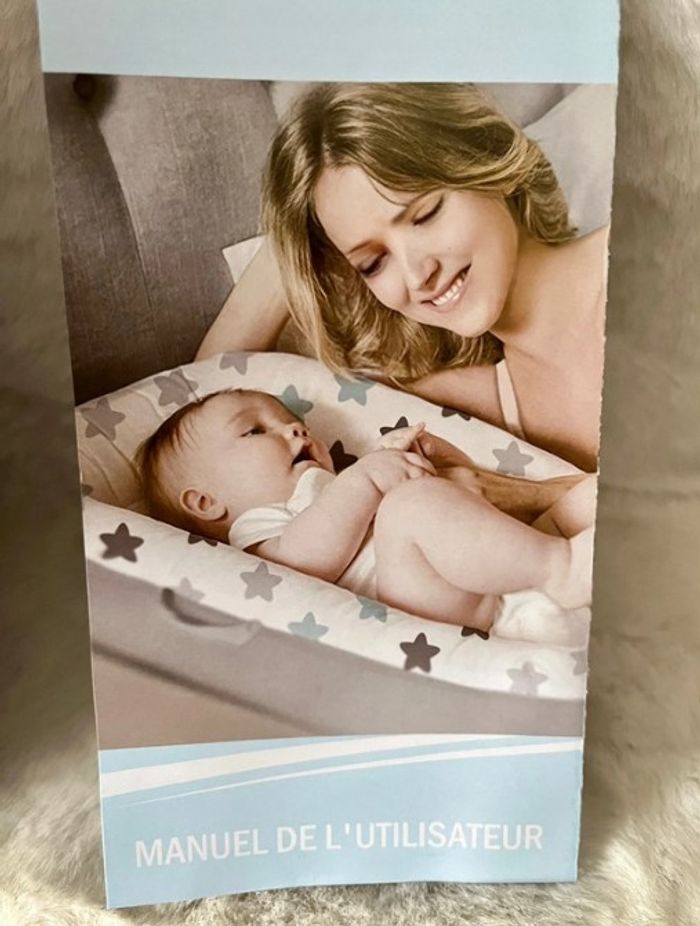 Nid de bébé, réducteur de lit pour bébé 100 % coton, dans son sac de rangement. - photo numéro 6