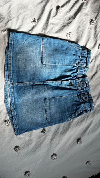 Jupe en jeans à taille élastique