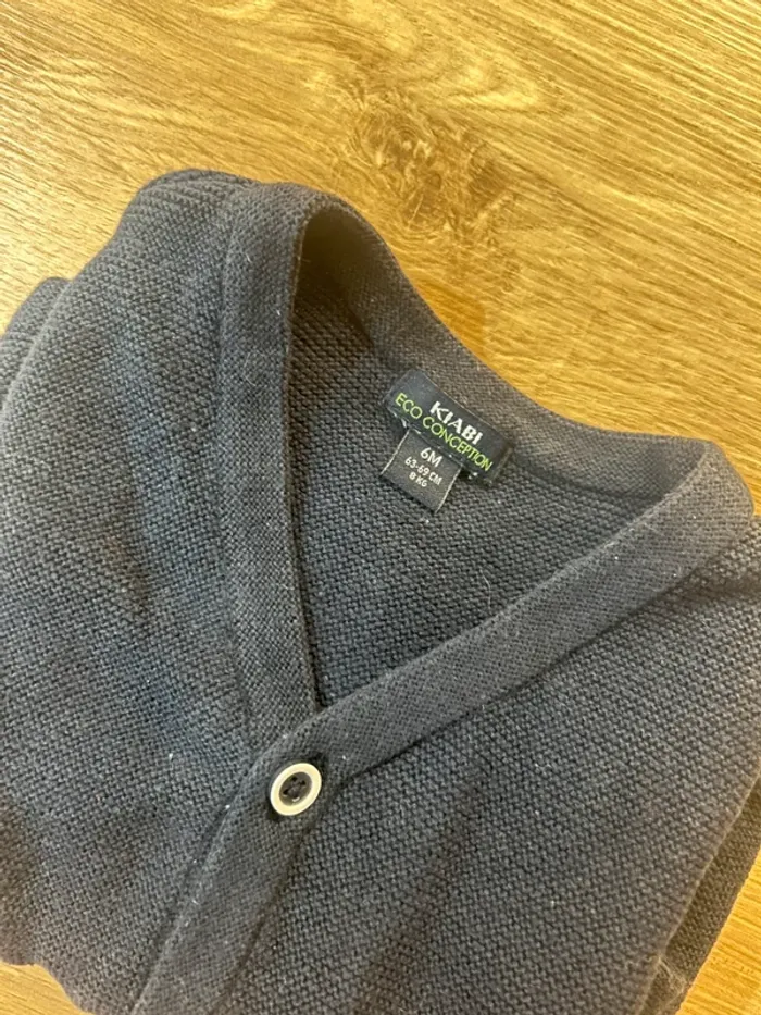 Gilet à boutons bleu marine - photo numéro 4