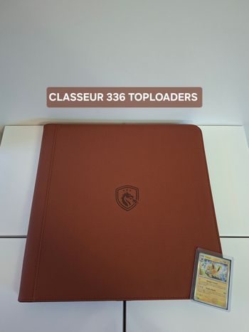 Classeur XXL pour 336 cartes sous toploaders Pokémon coloris marron 🟫