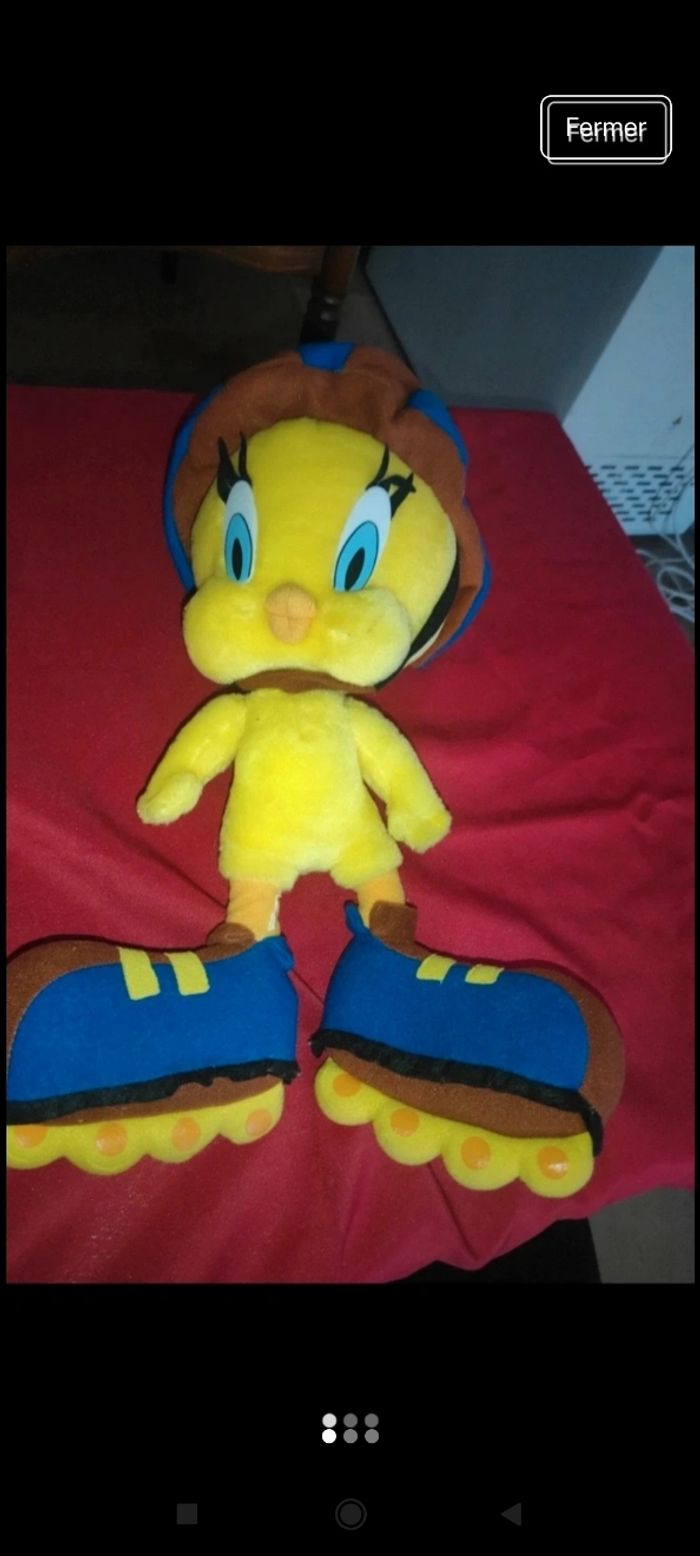 Très belle et grande peluche Titi p4 - photo numéro 2