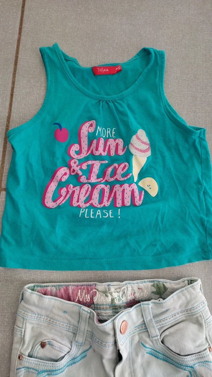 Ensemble débardeur / pantacourt T.5 A - photo numéro 3