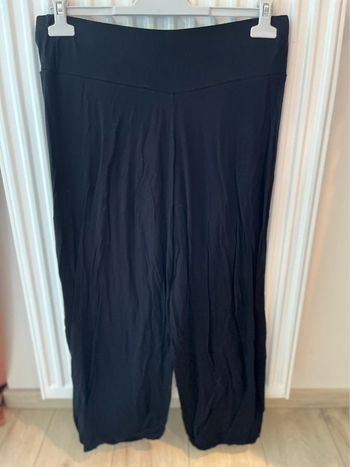Pantalon large fluide noir