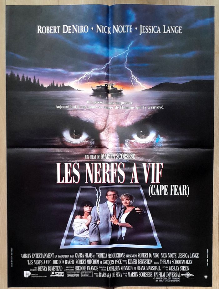 Affiche film cinéma Robert de Niro Les nerfs à vif