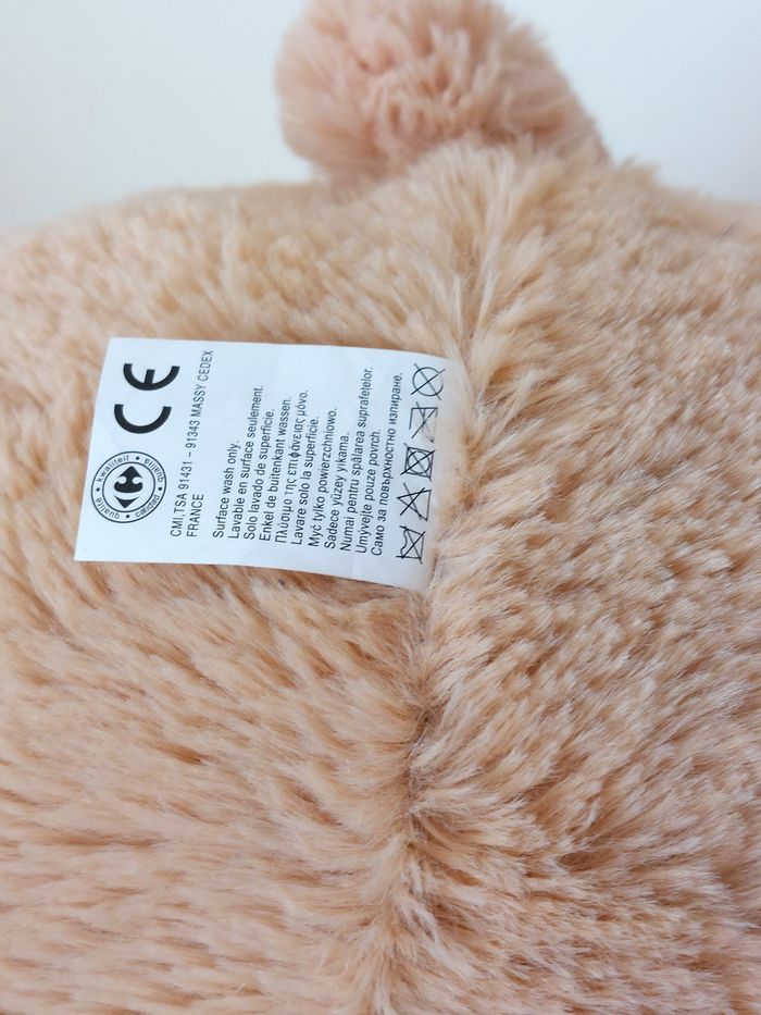 Grande peluche doudou ours géant beige 1 mètre Max & Sax Carrefour - photo numéro 5