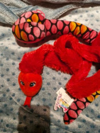 Lot de 2 peluches serpent 🐍