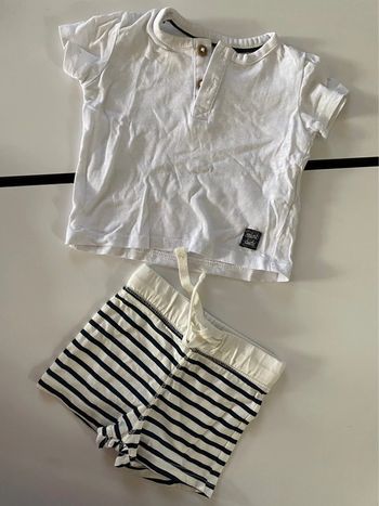 Ensemble tenue marinière taille 3 mois Kiabi