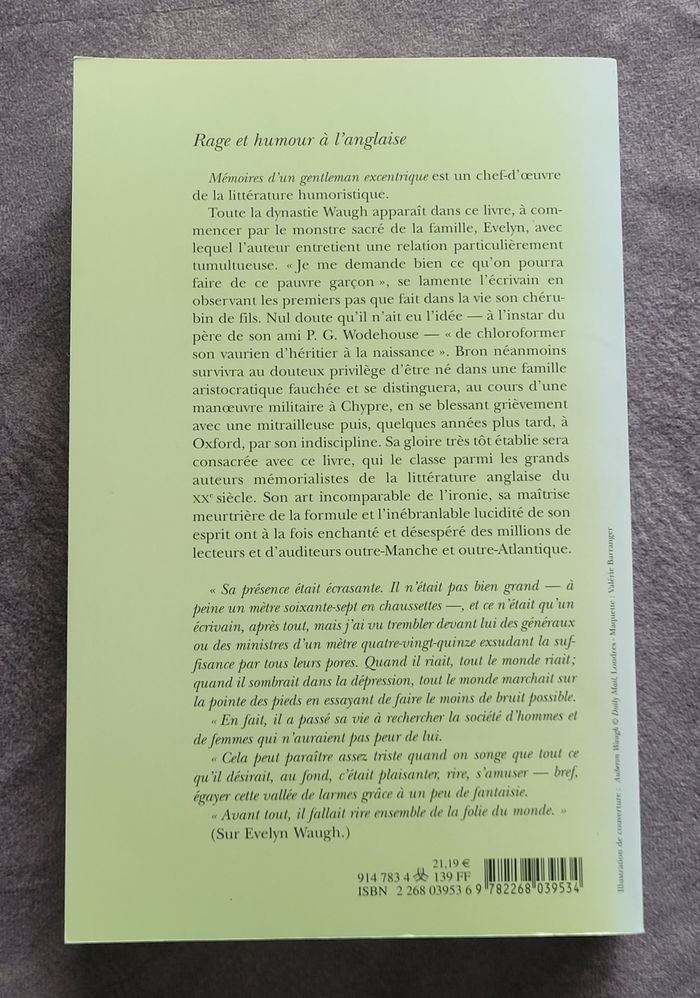 Mémoires d'un gentleman excentrique Auberon Waugh, Richard Ingrams, Isabelle Di Natale - photo numéro 2