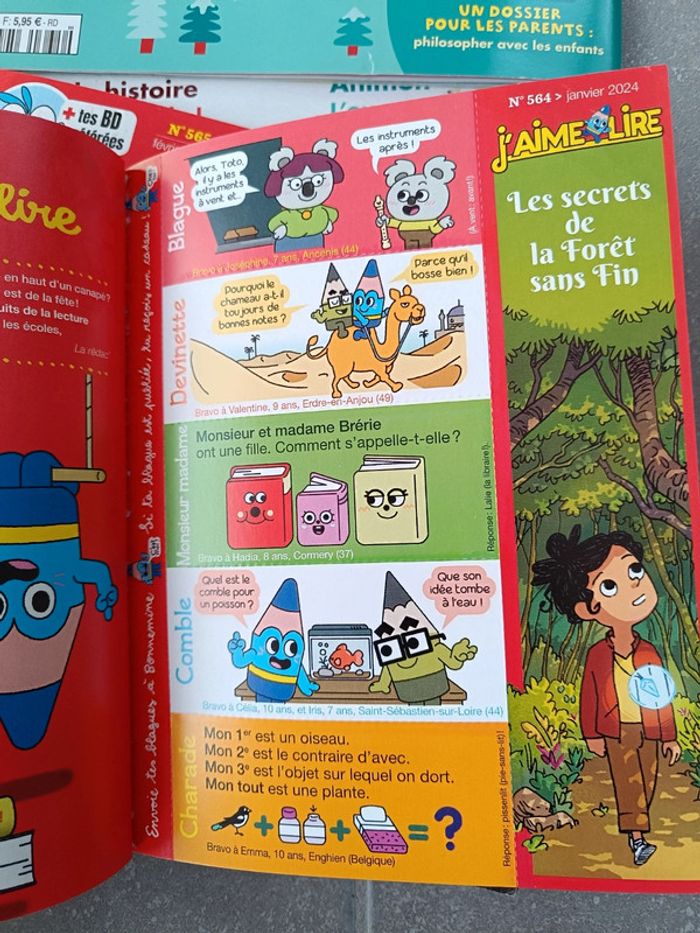 Lot de 2 magazines Pomme d'api et 4 j'aime lire - photo numéro 15