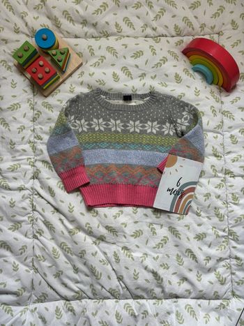 pull en laine épais à motifs 6/12 mois babygap