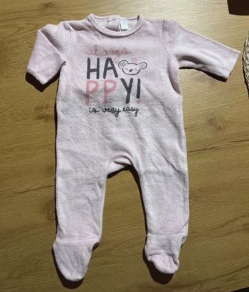 Pyjama bébé fille velours