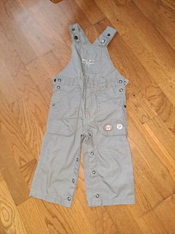 Salopette légère taupe taille 12 mois